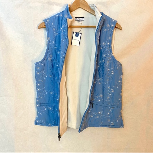CROFT & BARROW Womens vest M Fleece inside NWT - Picture 5 of 11